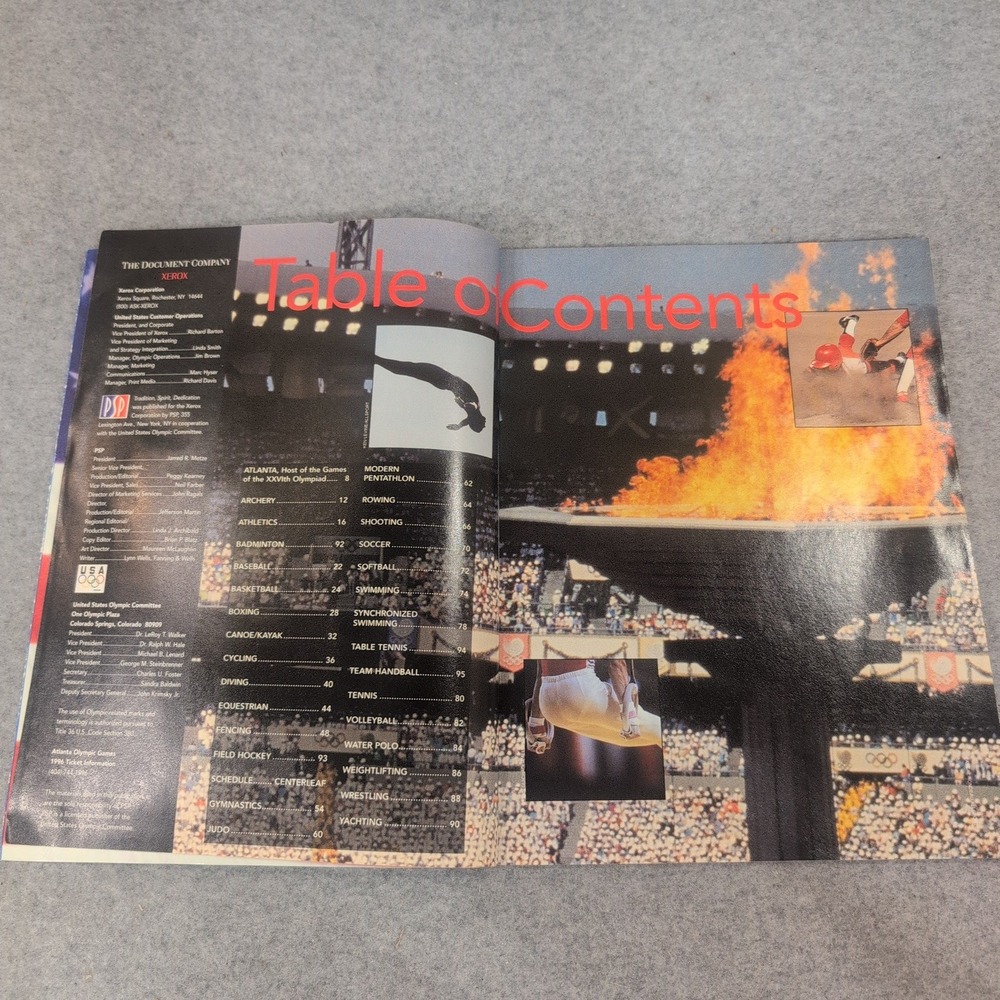 1996 Atlanta Summer Olympics US Team Guide Xerox Official Program XXVI Olympiad - Picture 2 of 2